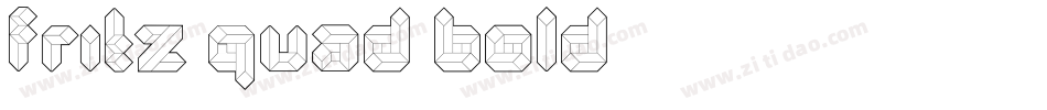 Fritz Quad Bold字体转换